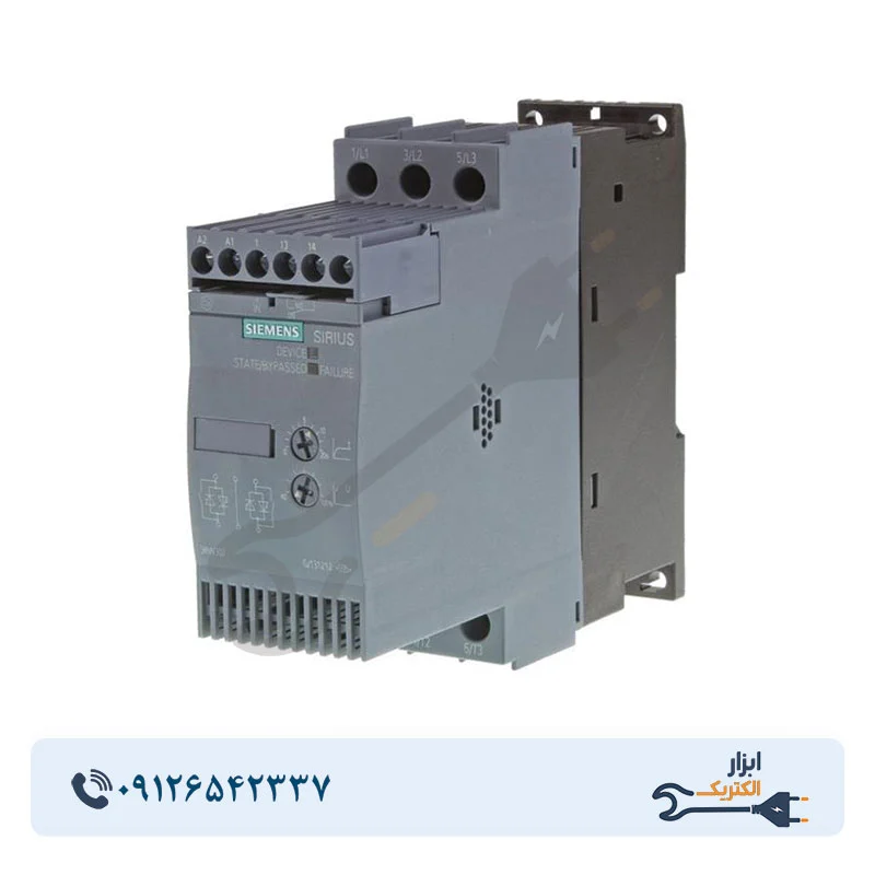 55 سافت استارتر آنالوگ زیمنس 11 کیلووات 3RW3026-1BB14 - Image 1