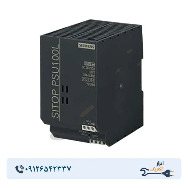 منبع تغذیه زیمنس 24VDC 10A مدل SITOP PSU100L - Image 1