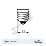 لامپ LED حبابی 12 وات آسیاپرتو مدل A6 پایه E27 - Image 3