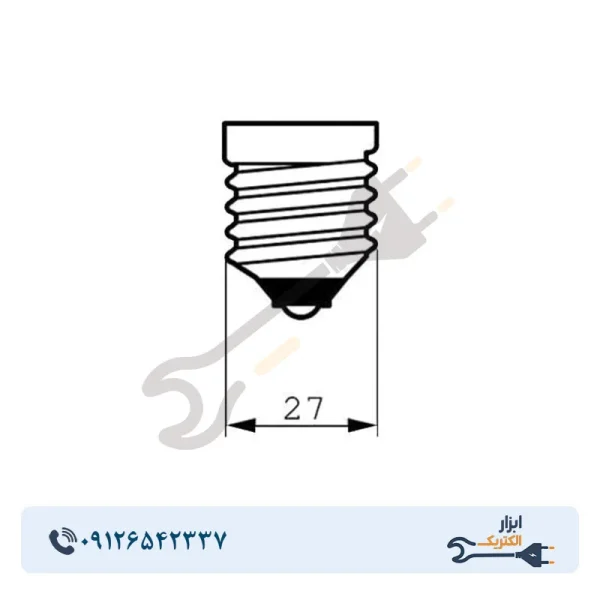 لامپ LED استوانه‌ای 30 وات آسیاپرتو مدل A9 پایه E27 - Image 5