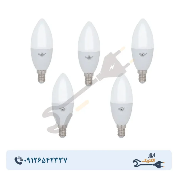 لامپ LED شمعی 7 وات آسیاپرتو مدل A3 پایه E14 - Image 2