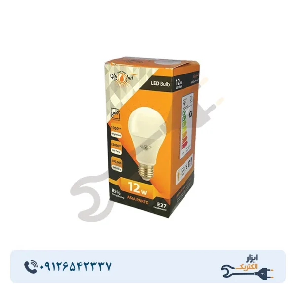 لامپ LED حبابی 12 وات آسیاپرتو مدل A6 پایه E27 - Image 4