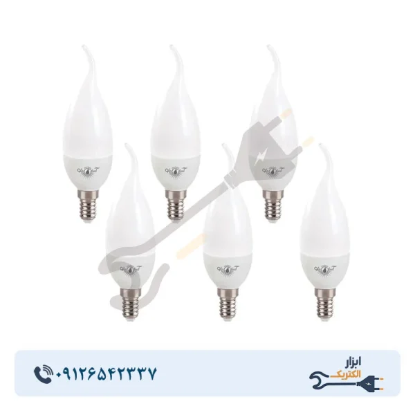 لامپ LED اشکی 7 وات آسیاپرتو مدل A3 پایه E14 - Image 4