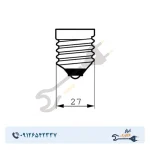 لامپ LED حبابی 9 وات آسیاپرتو مدل A15 پایه E27 - Image 4
