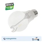 لامپ LED حبابی 11.1 وات پربازده افراتاب مدل AF-A60-15HE پایه E27 - Image 2
