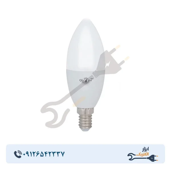 لامپ LED شمعی 7 وات آسیاپرتو مدل A3 پایه E14 - Image 1