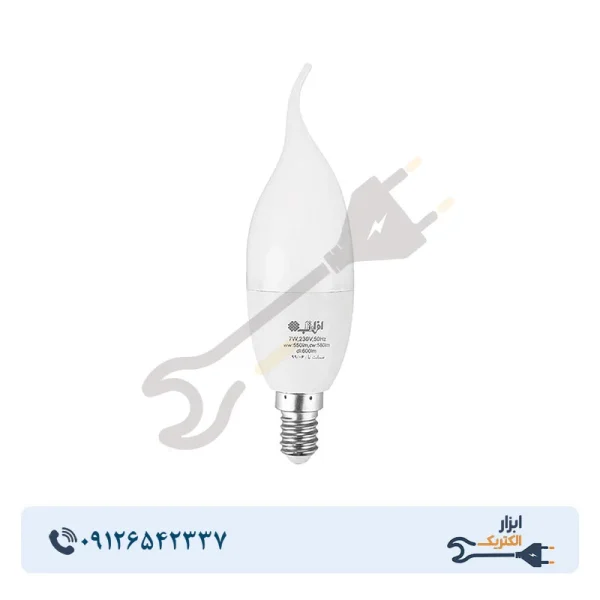 لامپ LED شمعی 7 وات افراتاب مدل AF-C37-7W پایه E14 - Image 1