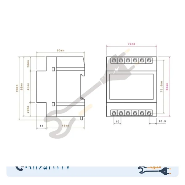 سوپر کنترل فاز دیجیتال شیوا امواج مدل DMB-600S - Image 2