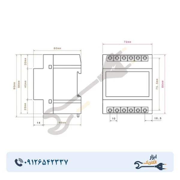 محافظ ولتاژ ۲۰A (آنالوگ) شیوا امواج مدل PRB-20A - Image 3