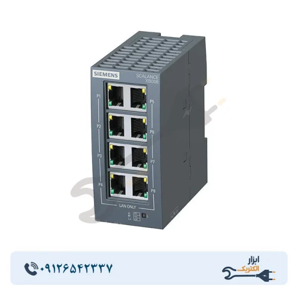 سوییچ اترنت زیمنس SCALANCE XB008 تغذیه DC,AC - Image 1