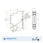 ترموستات تابلویی فن سری M شیوا امواج مدل TC-70C - Image 4