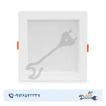 چراغ توکار سولاریس 18 وات مربع پارس شعاع توس
