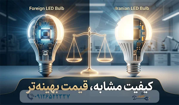 تفاوت لامپ LED ایرانی و خارجی