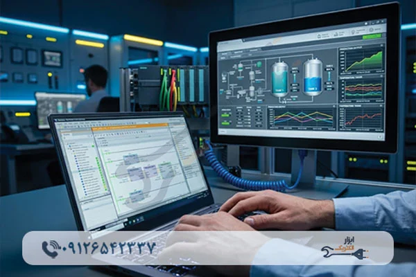 منبع تغذیه و نرم افزار PLC صنعتی
