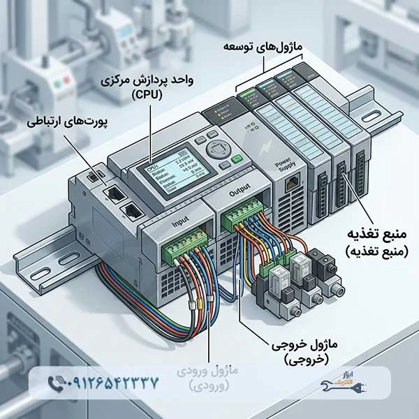 اجزای اصلی PLC